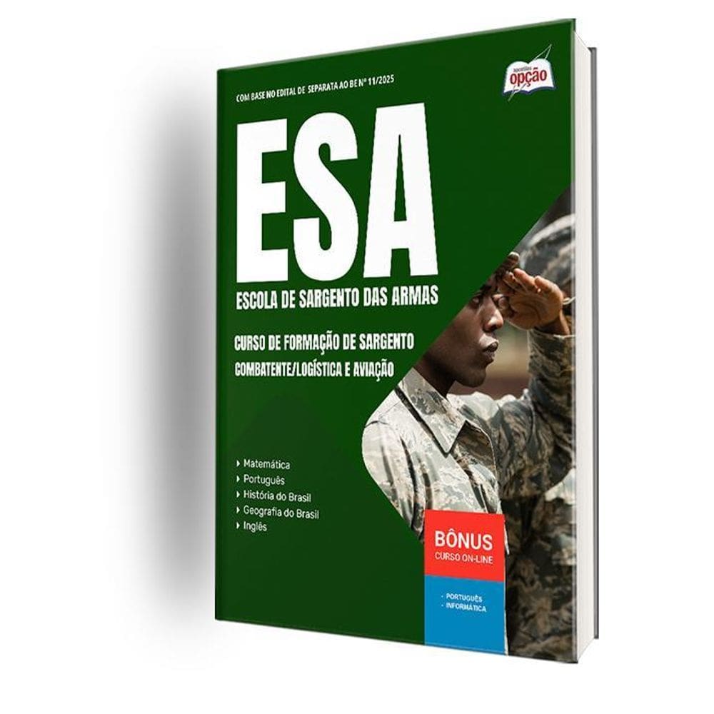 Apostila Esa 2025 Curso Formação Sargento