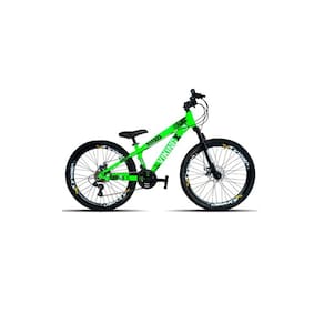 Bicicleta Viking Aro 26 TuffX25/30 Vmaxx Freio a Disco 21V Verde Neon Viking