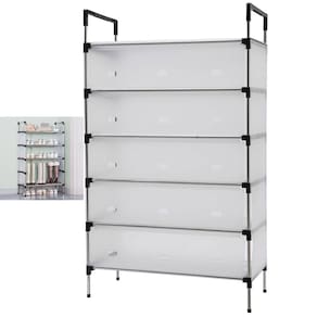 Rack Sapateira 6 Andares 18 Pares Sandalia Tenis Sapato Chinelos Porta Objeto Livro Hall de Entrada Organizador