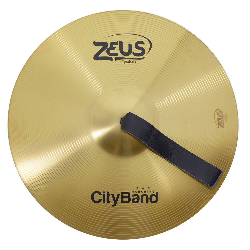 PAR DE PRATOS ZEUS FANFARRA CITYBAND BRASS | Casas Bahia