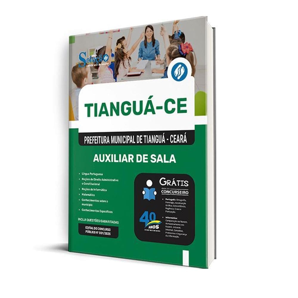 Apostila Prefeitura De Tianguá Ce 2025 - Auxiliar De Sala