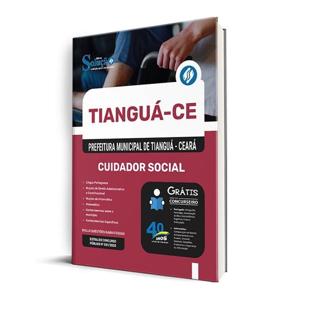 Apostila Prefeitura De Tianguá Ce 2025 - Cuidador Social