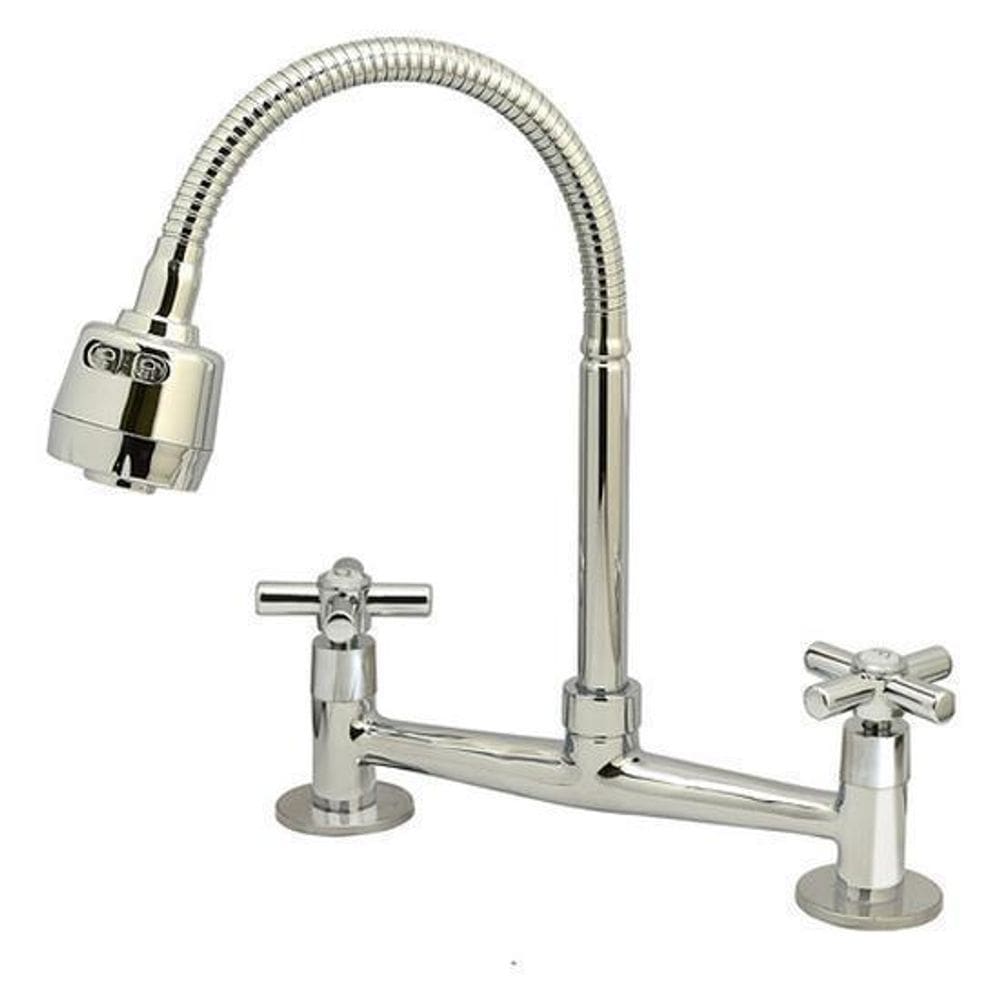 Torneira De Mesa Cozinha Gourmet Misturador Cromada - Flex