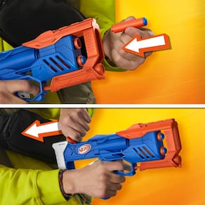 Kit Lançador + Refil - Nerf N Series Kit Triple Action - 32 dardos