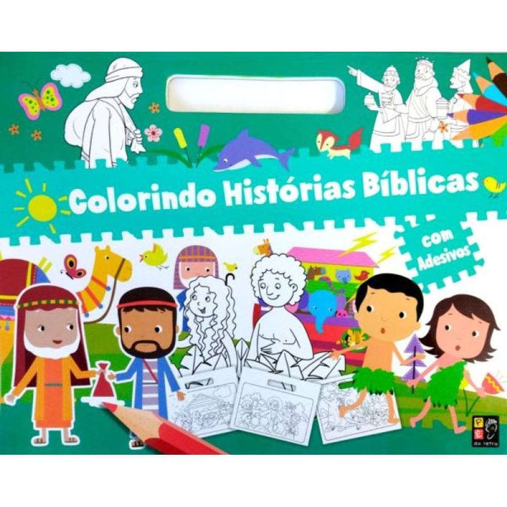 Colorindo Histórias Bíblicas Com Adesivos