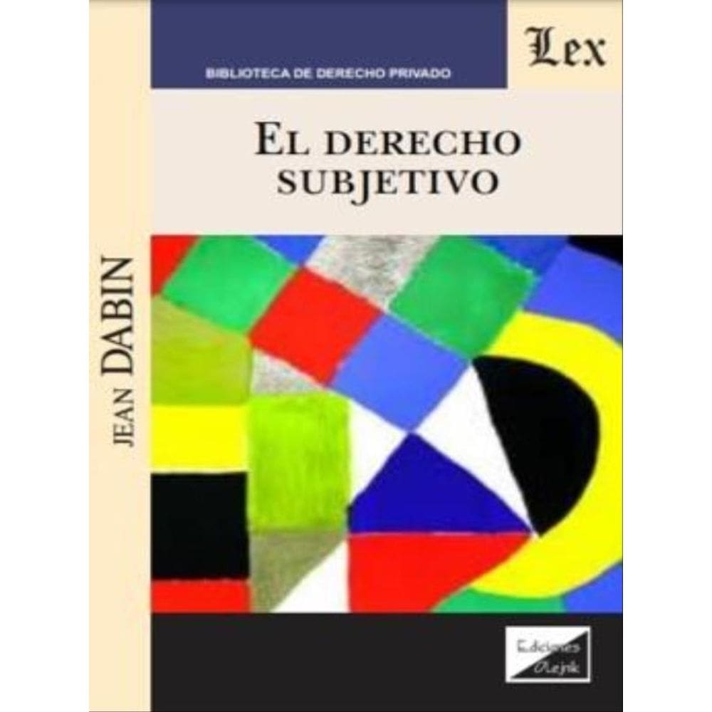 El Derecho Subjetivo