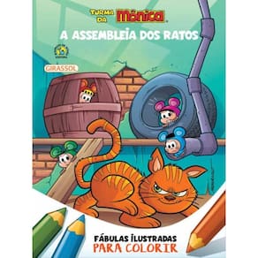 Turma Da Mônica - Fábulas Ilustradas Para Colorir - A Assembléia Dos Ratos