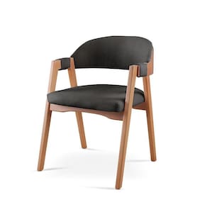 Kit 4 Cadeiras para Mesa de Jantar Gaia Linho Preto