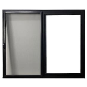 Janela Vitro 2 Folhas de Correr Tela Mosquiteira Alumínio 120cm x 150cm Preto