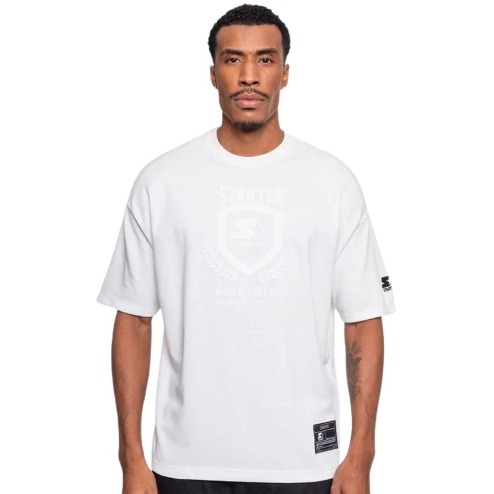 Camiseta Masculina Starter Oversized Arch Off White A293A