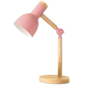 Luminária Mesa Abajur 45Cm Articulada Retrô Madeira Gimpo