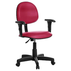 Cadeira Escritório Executiva Com Braço Rv Cor Rosa