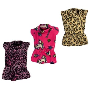 Kit 3 Roupas De Inverno Cães E Gatos - Vestidos Soft P - 003