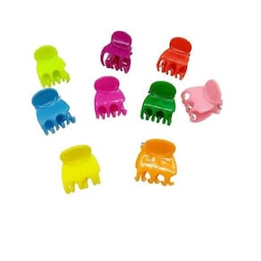 120 Unidades Mini Piranha Presilha Cabelo Colorida