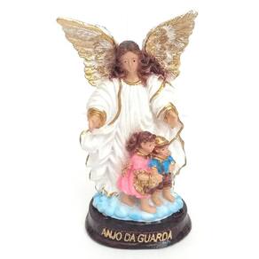 Imagem Escultura Anjo Da Guarda 12 Cm Resina