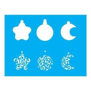 Stencil Tamako Enfeites Natal - 15X20Cm - Ref A2032