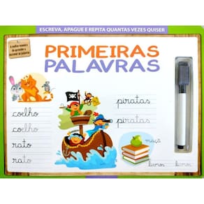 Primeiras Palavras - Escreva Apague E Repita