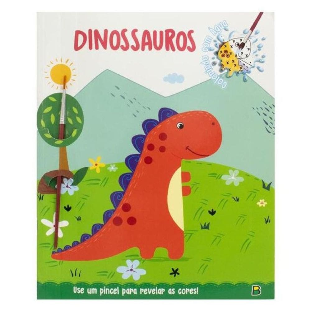 Colorindo Com Água: Dinossauros