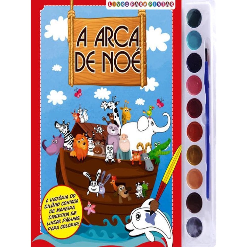 Arca De Noé Livro Para Pintar Com Aquarela