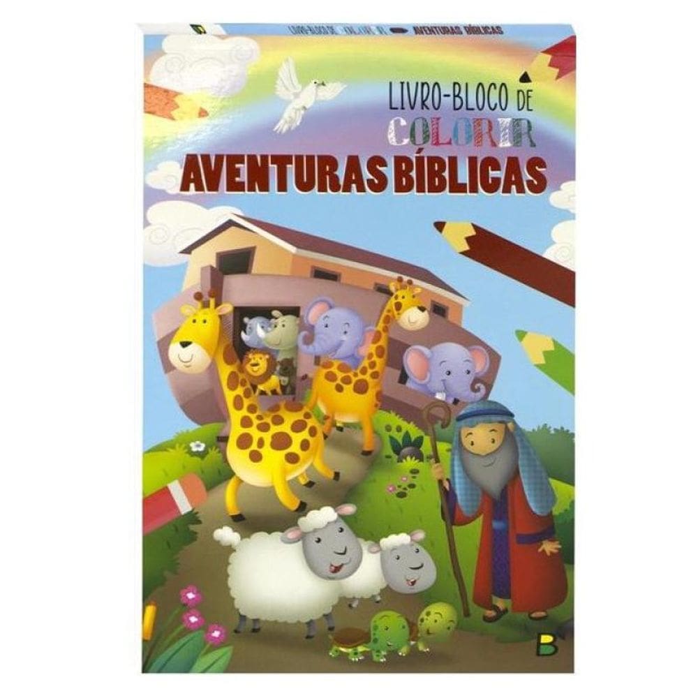 Livro-Bloco De Colorir: Aventuras Bíblicas