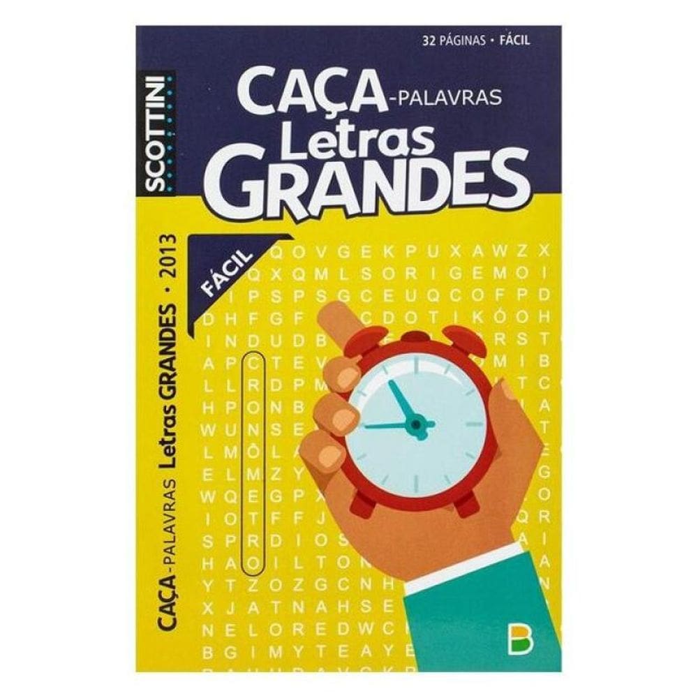 Scottini Caça-Palavras Letras Grandes (32P) N.2013 (Fácil)