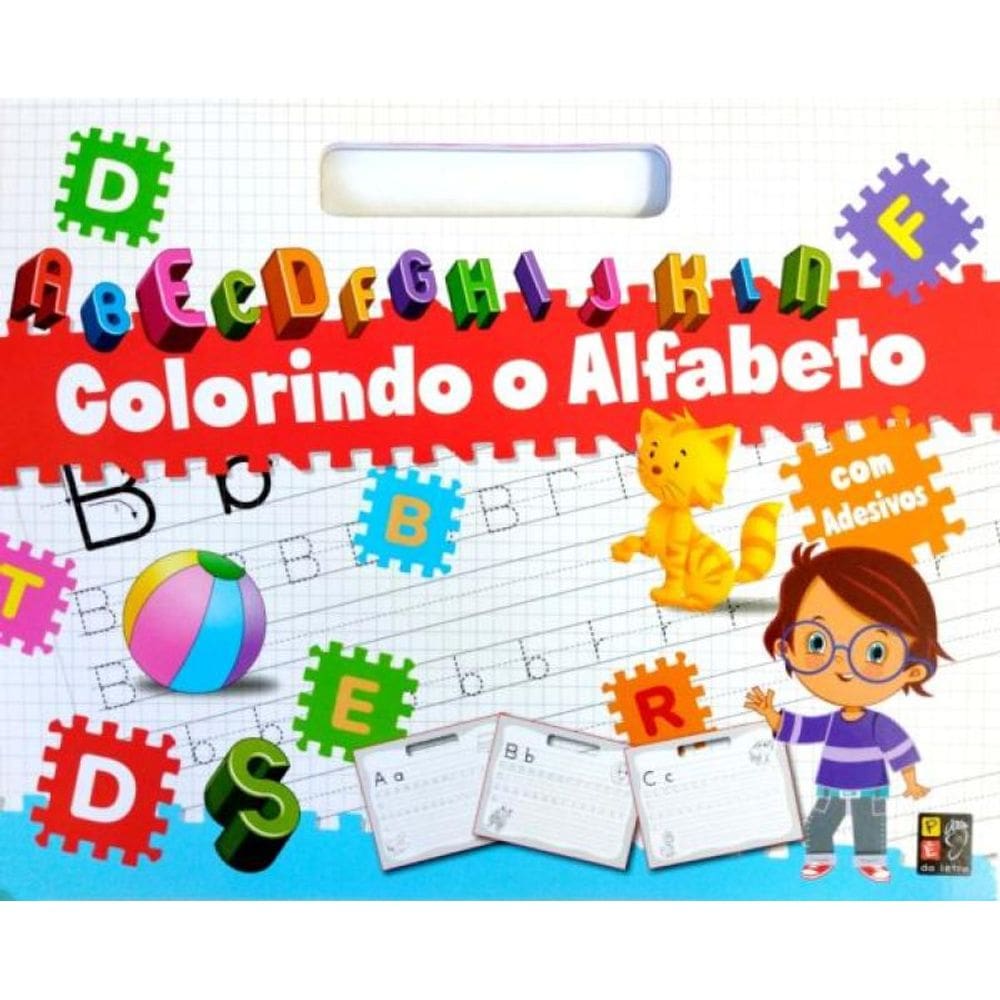 Colorindo O Alfabeto Com Adesivos