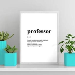 Quadro Definição Professor 33X24Cm - Com Vidro