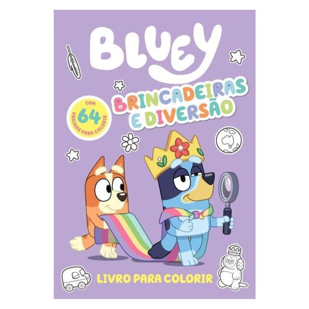 Bluey Livro Para Colorir - Brincadeiras E Diversão