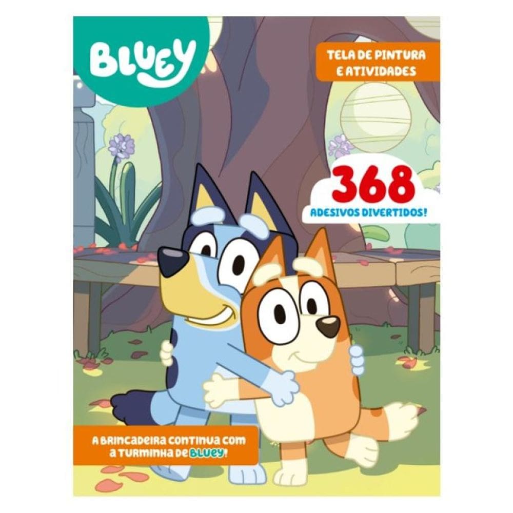 Bluey Livro Tela De Pintura E Atividades