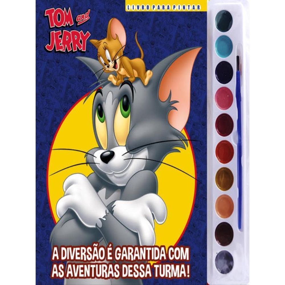 Tom E Jerry Livro Para Pintar Com Aquarela