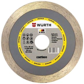 Disco De Corte Diamantado Wurth V2 Contínuo 110mm
