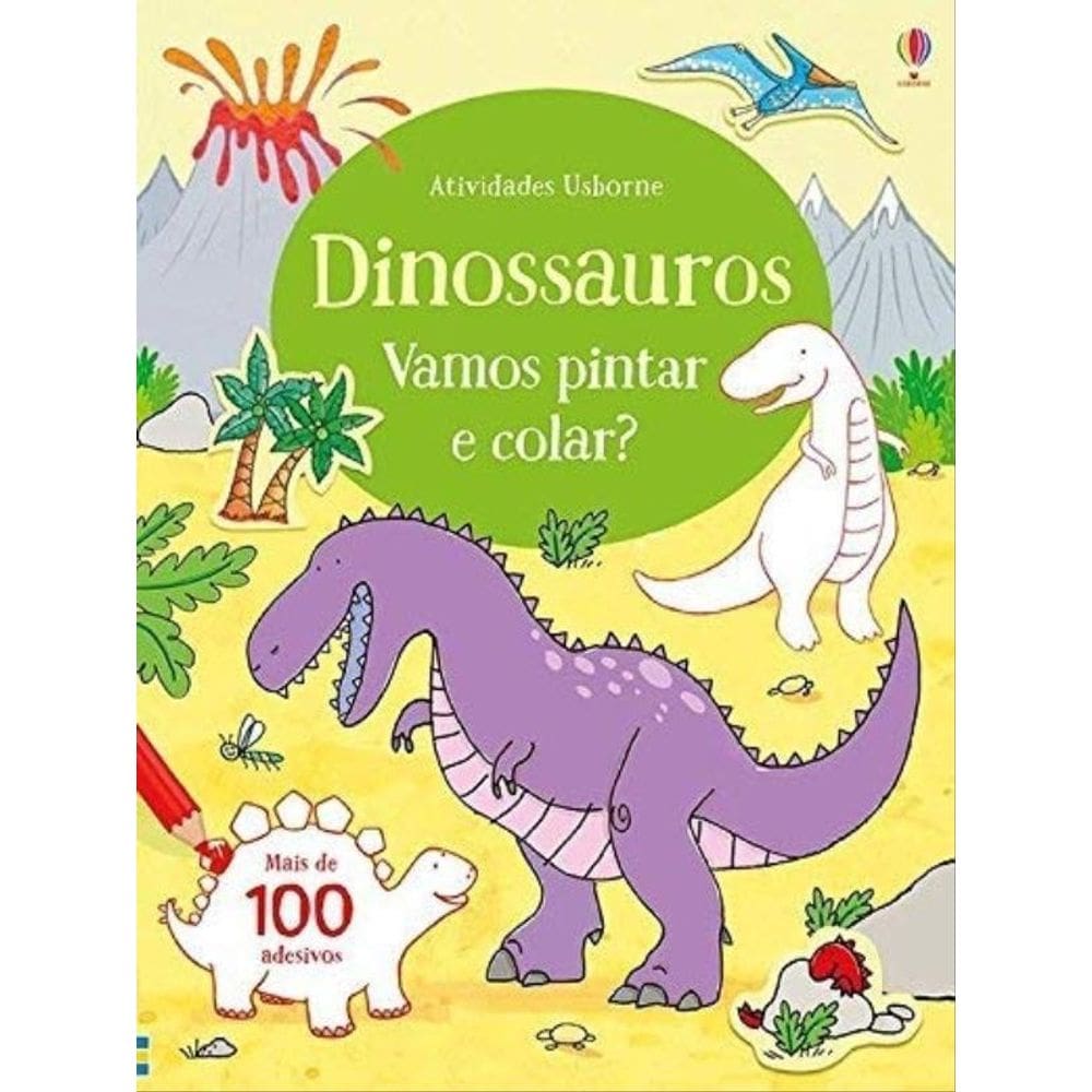 Dinossauros - Vamos Pintar E Colar?