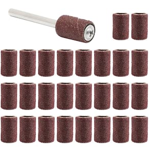 Kit 30 Tubos De Lixa 1/4 Grão 180 Haste 3Mm Micro Retíficas