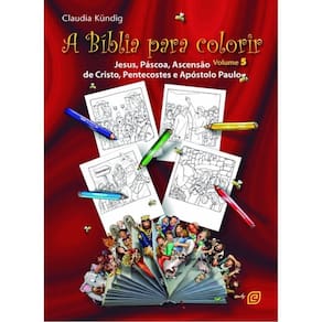 A Bíblia Para Colorir - Jesus, Pascoa, Ascenção De Cristo, Pentecostes E Apóstolo Paulo - Vol. 5
