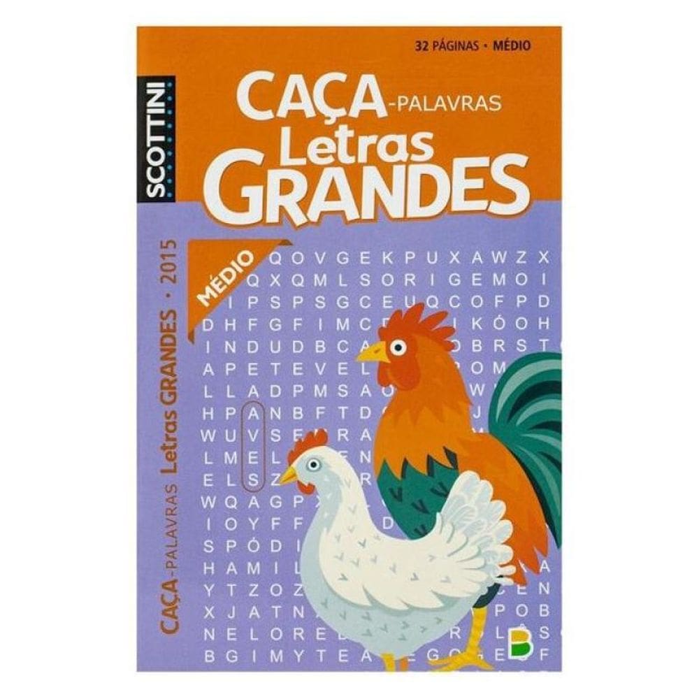 Scottini Caça-Palavras Letras Grandes (32P) N.2015 (Médio)