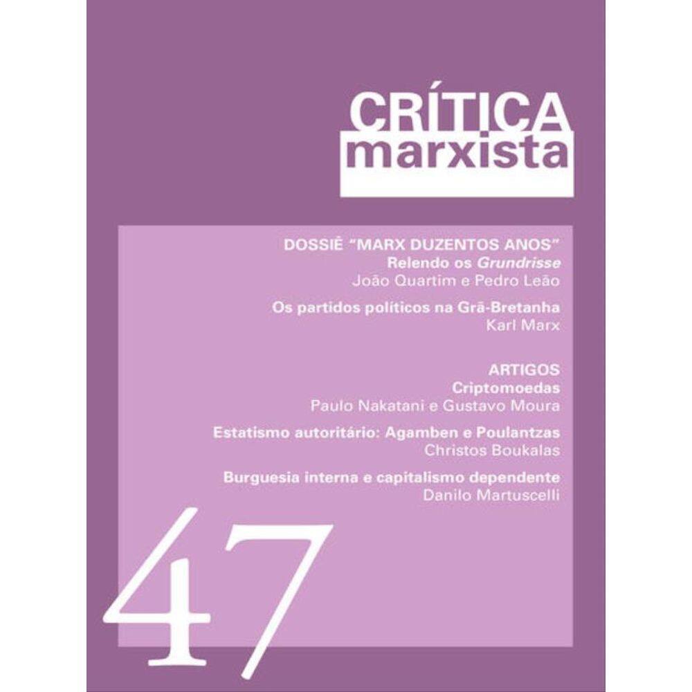 Crítica Marxista - Vol. 47 - Ano 2018
