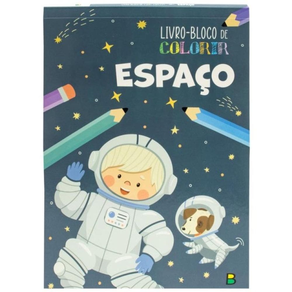 Livro-Bloco De Colorir - Espaço