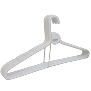 Cabide Adulto 5 Pçs Branco Reforçado 39X20Cm Trioplast