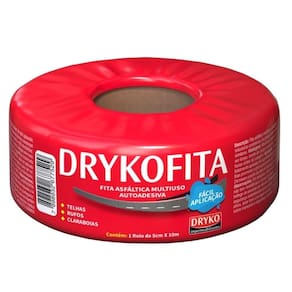 Fita Asfáltica Autoadesiva Multiuso 5cmx10m Dryko