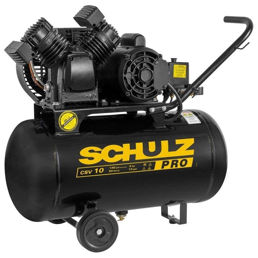Compressor de Ar 2HP 140PSI 50L CSV10PRO 50 - Schulz