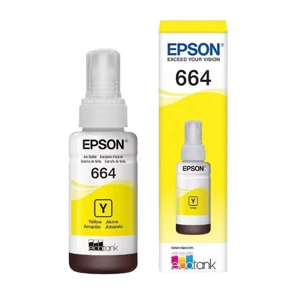 Refil De Tinta Epson T664420 - Amarelo