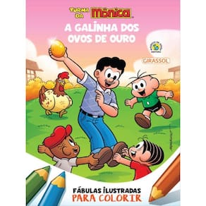 Turma Da Mônica - Fábulas Ilustradas Para Colorir - A Galinha Dos Ovos De Ouro