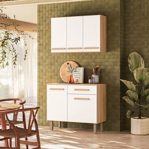 Kit de Cozinha 02 Peças Lemon Freijó Off White Nicioli
