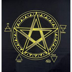 Toalha Pentagrama Tecido Jogo Cartas Tarot - Selecione a Cor