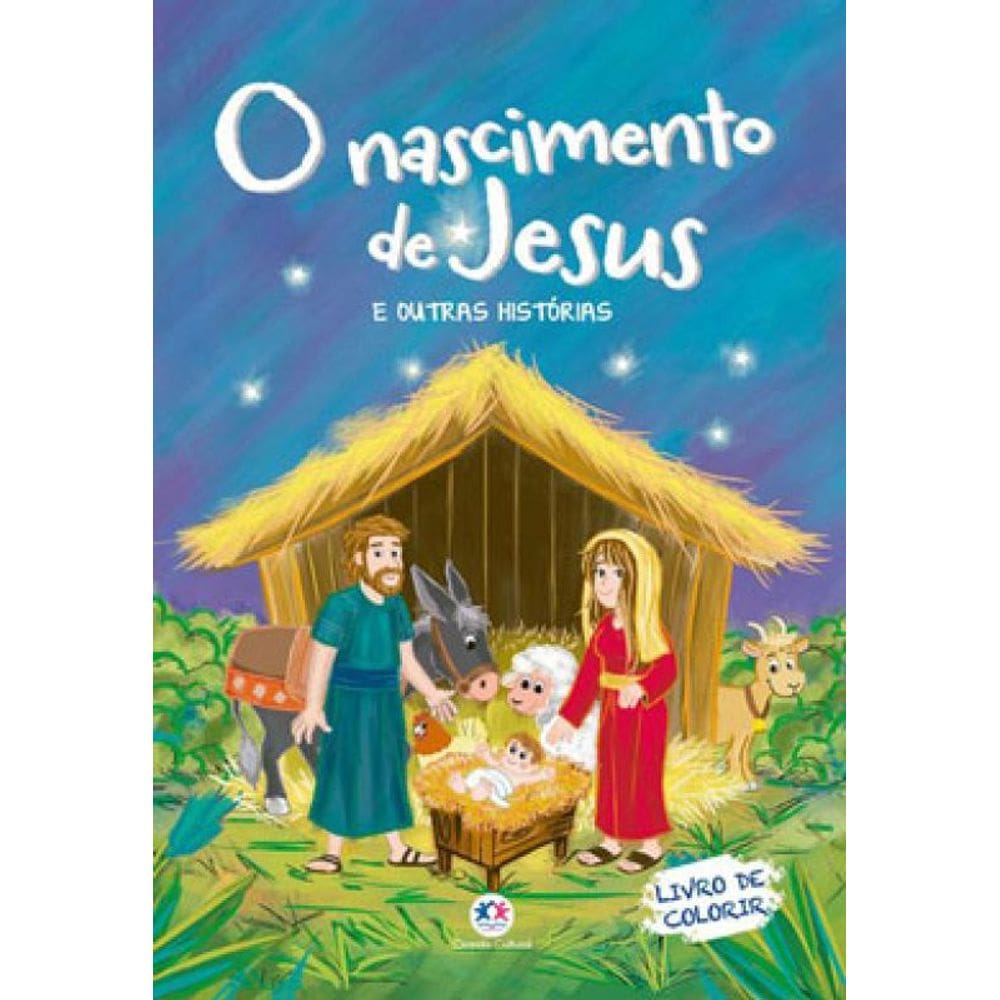 Meu Livro Bíblico De Colorir - O Nascimento De Jesus