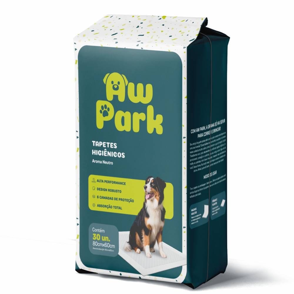 Tapete Higienico Para Cães Aw Park 80Cmx60Cm