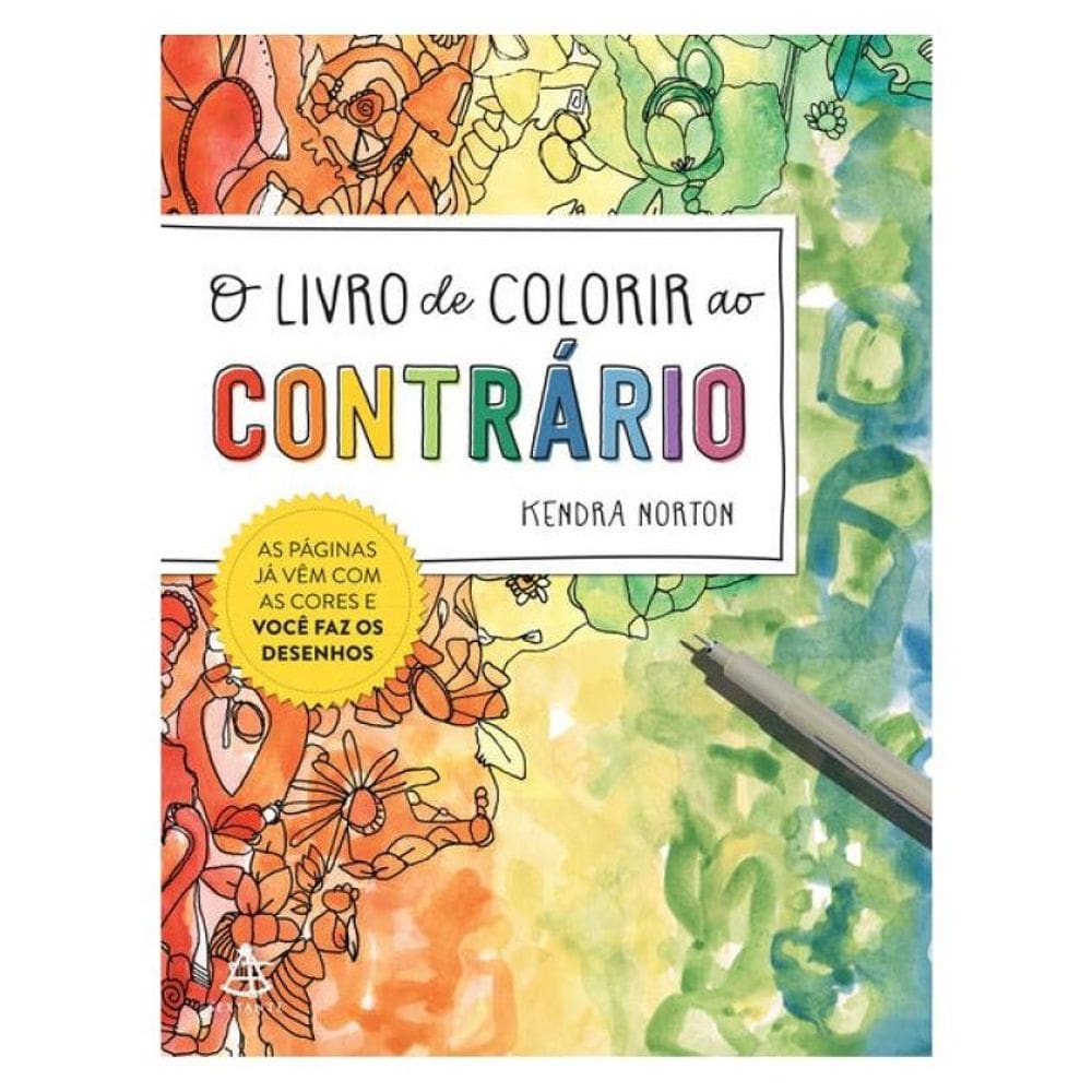 O Livro De Colorir Ao Contrário