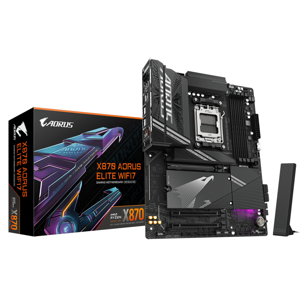 Placa Mae Gigabyte Aorus AMD (AM5) DDR5 ATX - X870 a Elite WIFI7