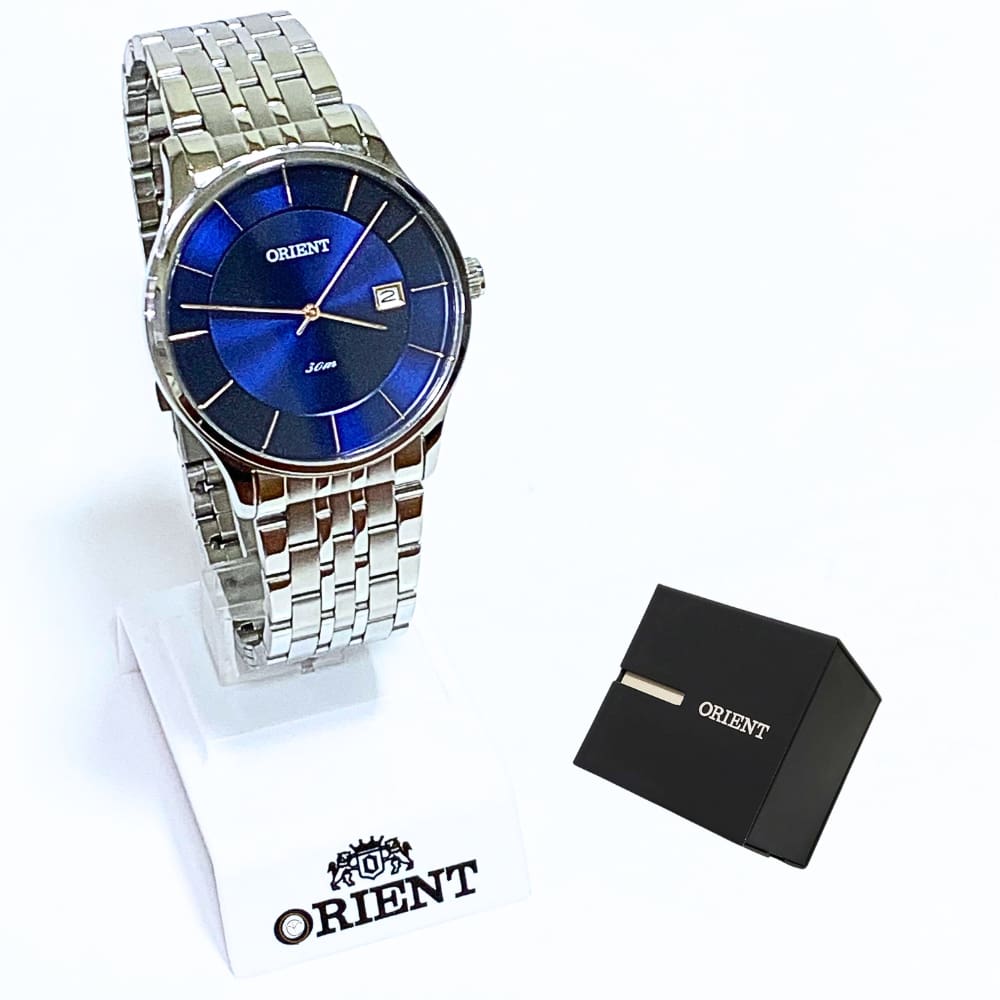 Relógio Orient Masculino Prateado Analógico Casual MBSS1293 D1SX