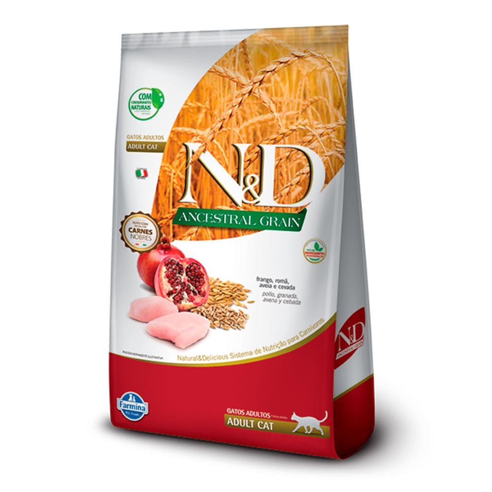 Ração N&D Ancestral Gatos Adultos Frango 7,5Kg